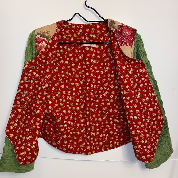 Wearable Art Tapestry And Chenille Fabric Jacket - Picture 2 of 4